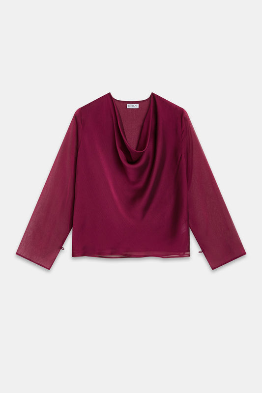 Blusa HELIANE Cereza Árida - BIMANI