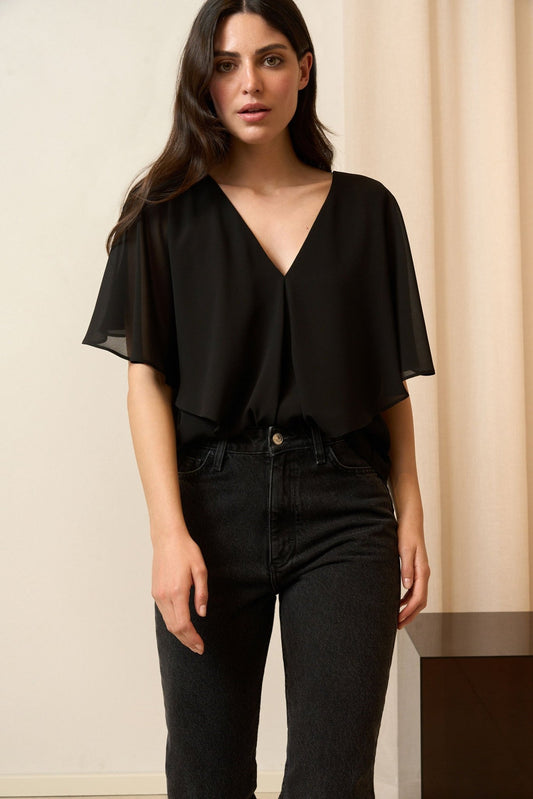 Blusa CENIA Negro Magnético - BIMANI