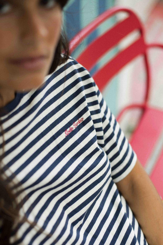 Camiseta TARDEO Rayas Azul - BIMANI