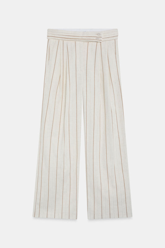 Pantalón EMY Rayas Beige - BIMANI