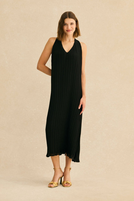 Vestido MENORCA Negro Magnético - BIMANI