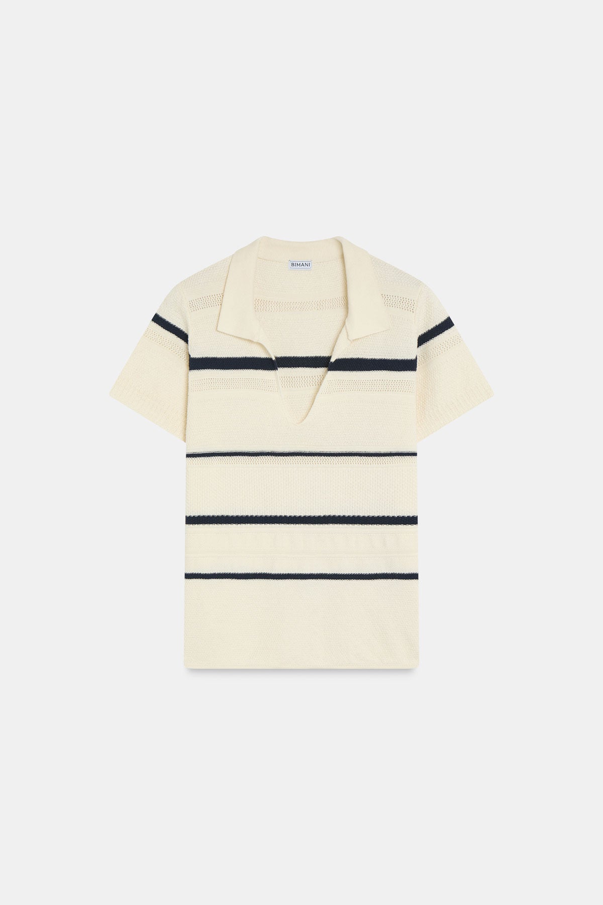 Camiseta EDÉN Rayas Beige - BIMANI