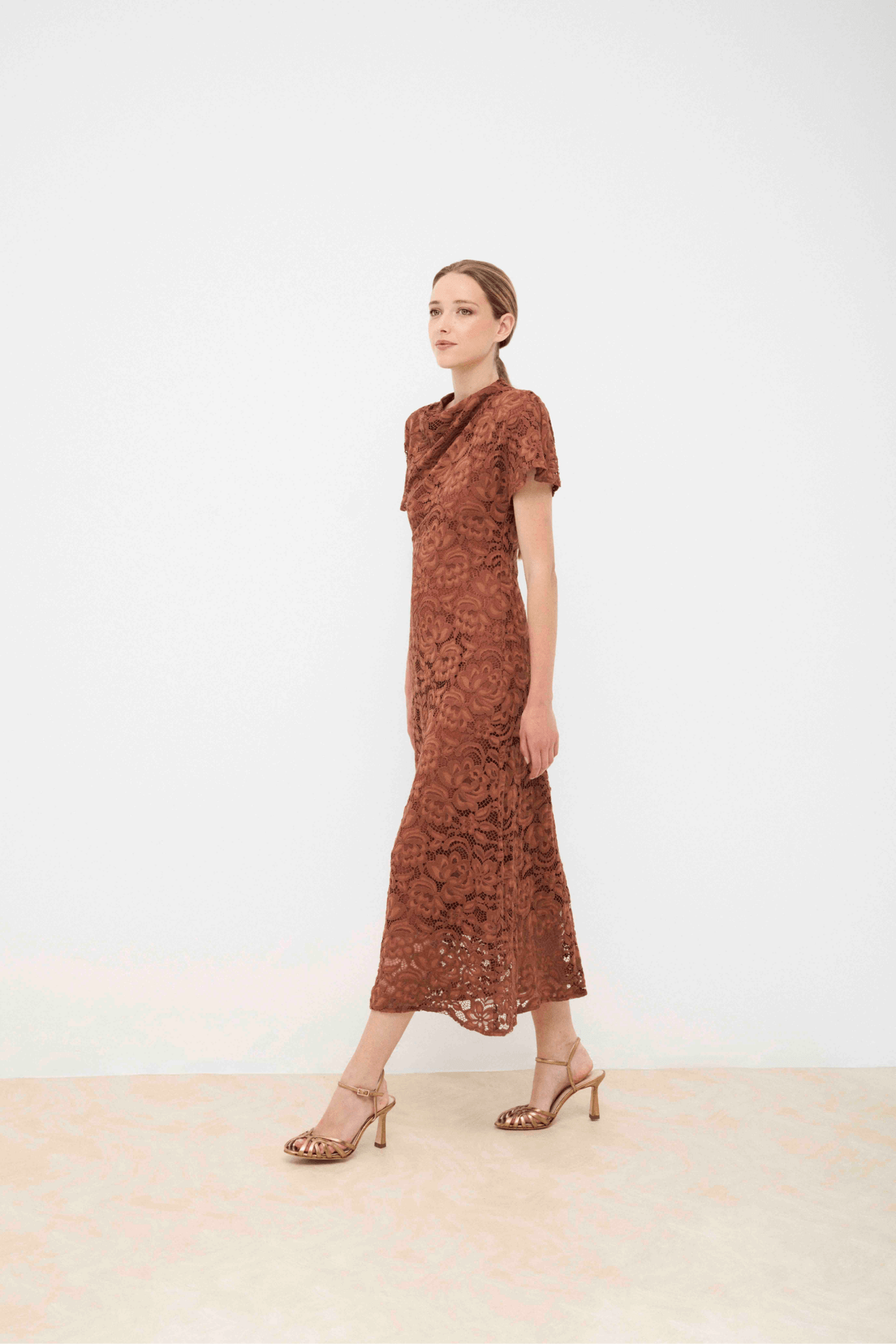 Vestido FIORELLA Terracota - BIMANI