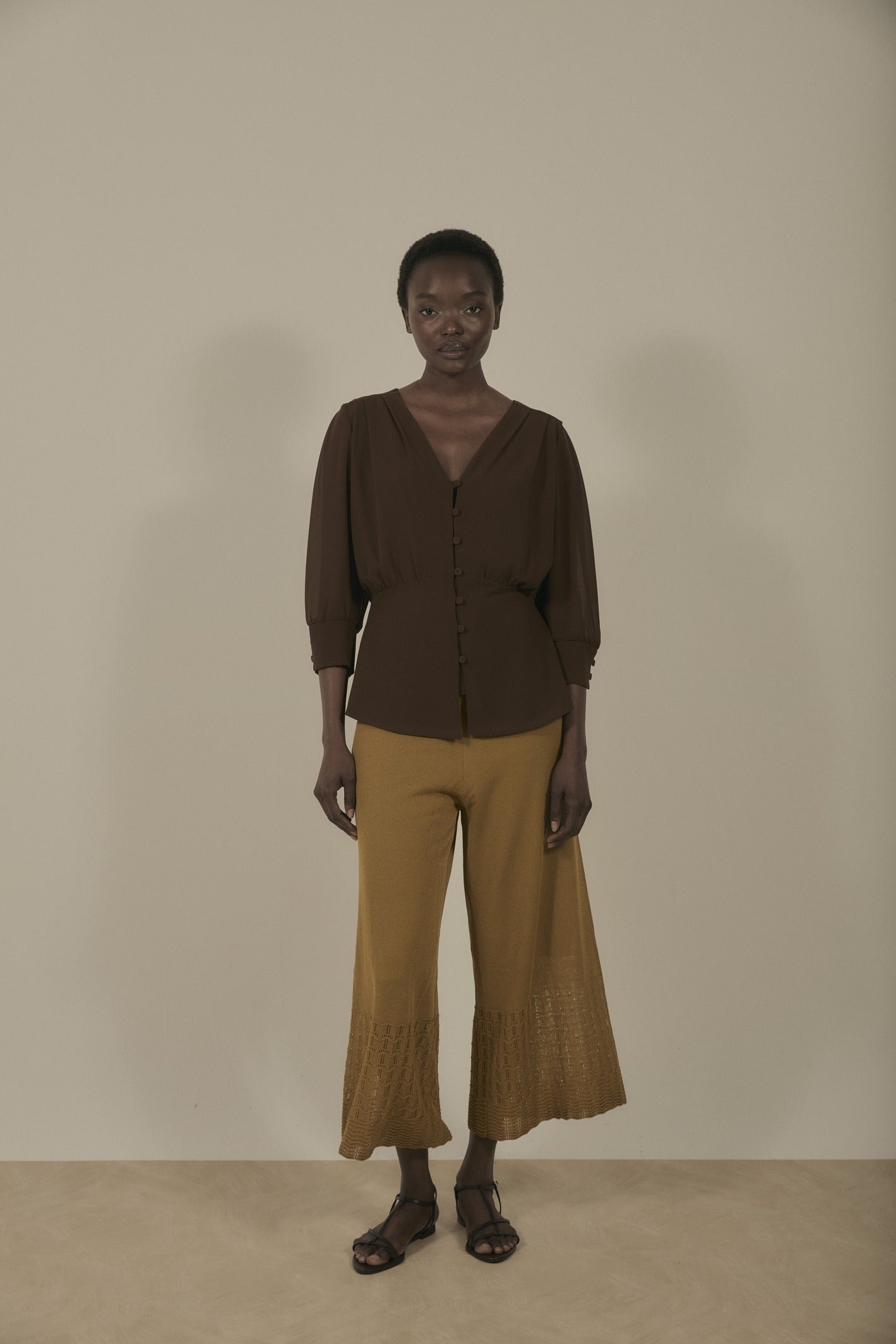 Pantalón NARA Dorado - BIMANI