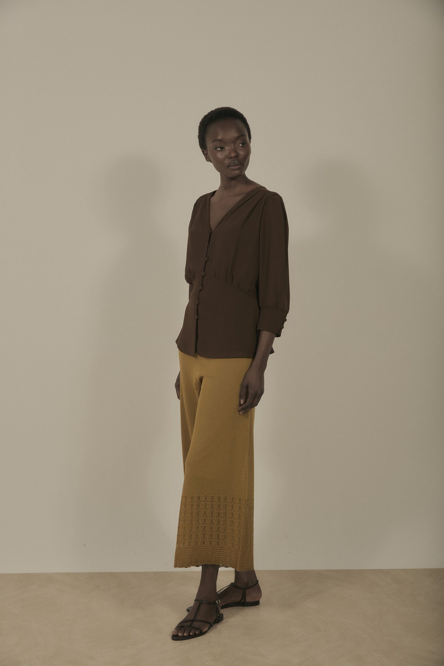 Pantalón NARA Dorado - BIMANI