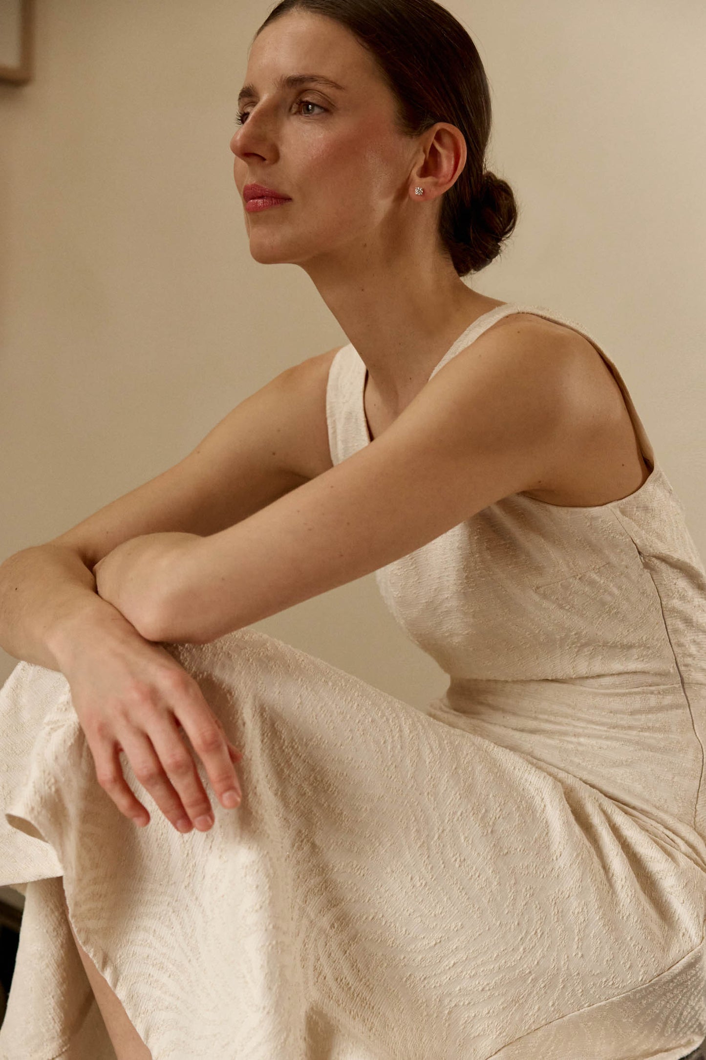 Vestido MIREIA Crema - BIMANI