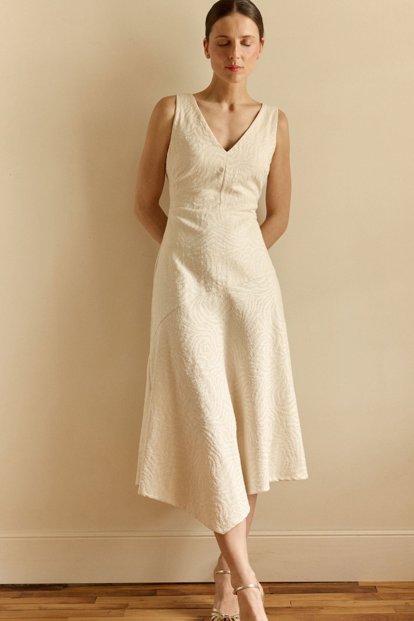 Vestido MIREIA Crema - BIMANI