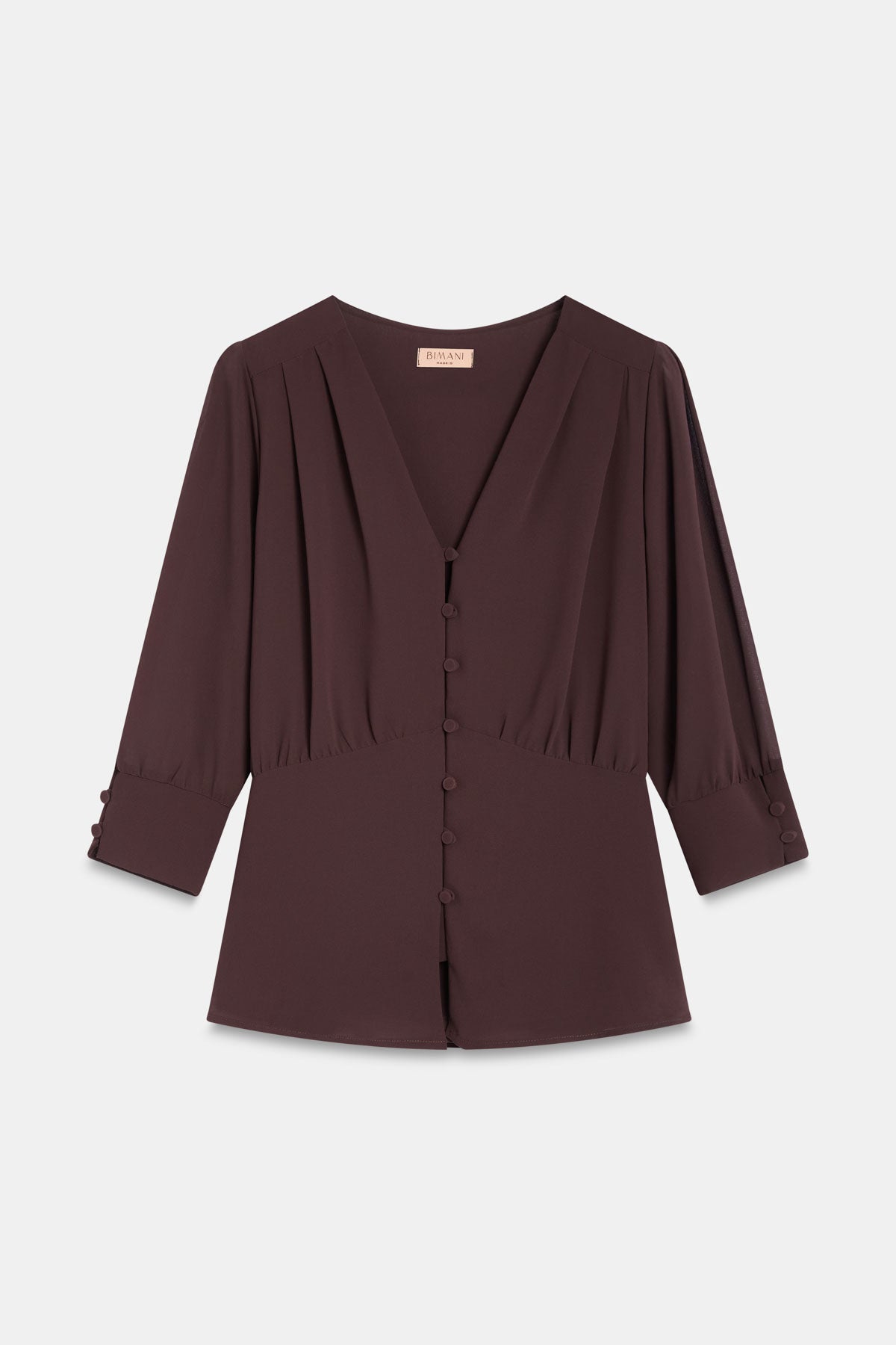 Blusa LINE Marrón Cacao - BIMANI