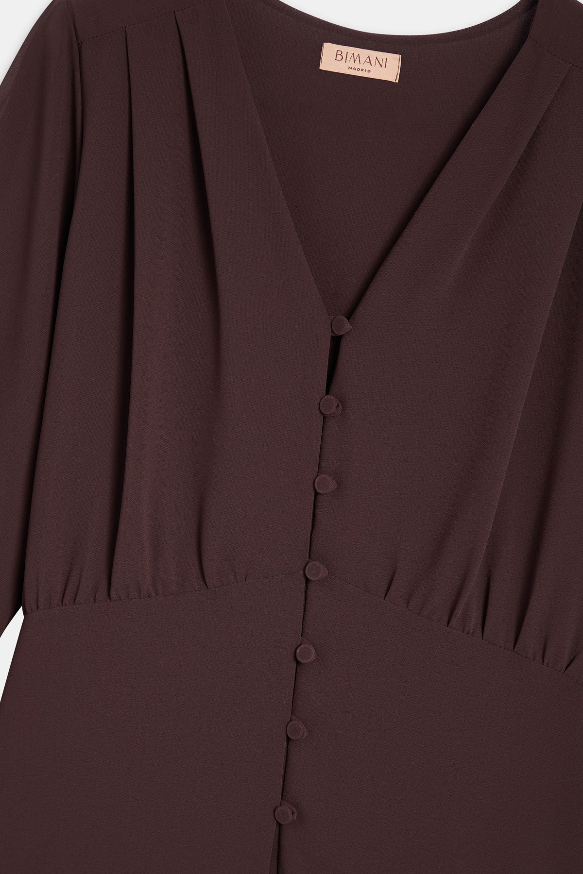 Blusa LINE Marrón Cacao - BIMANI