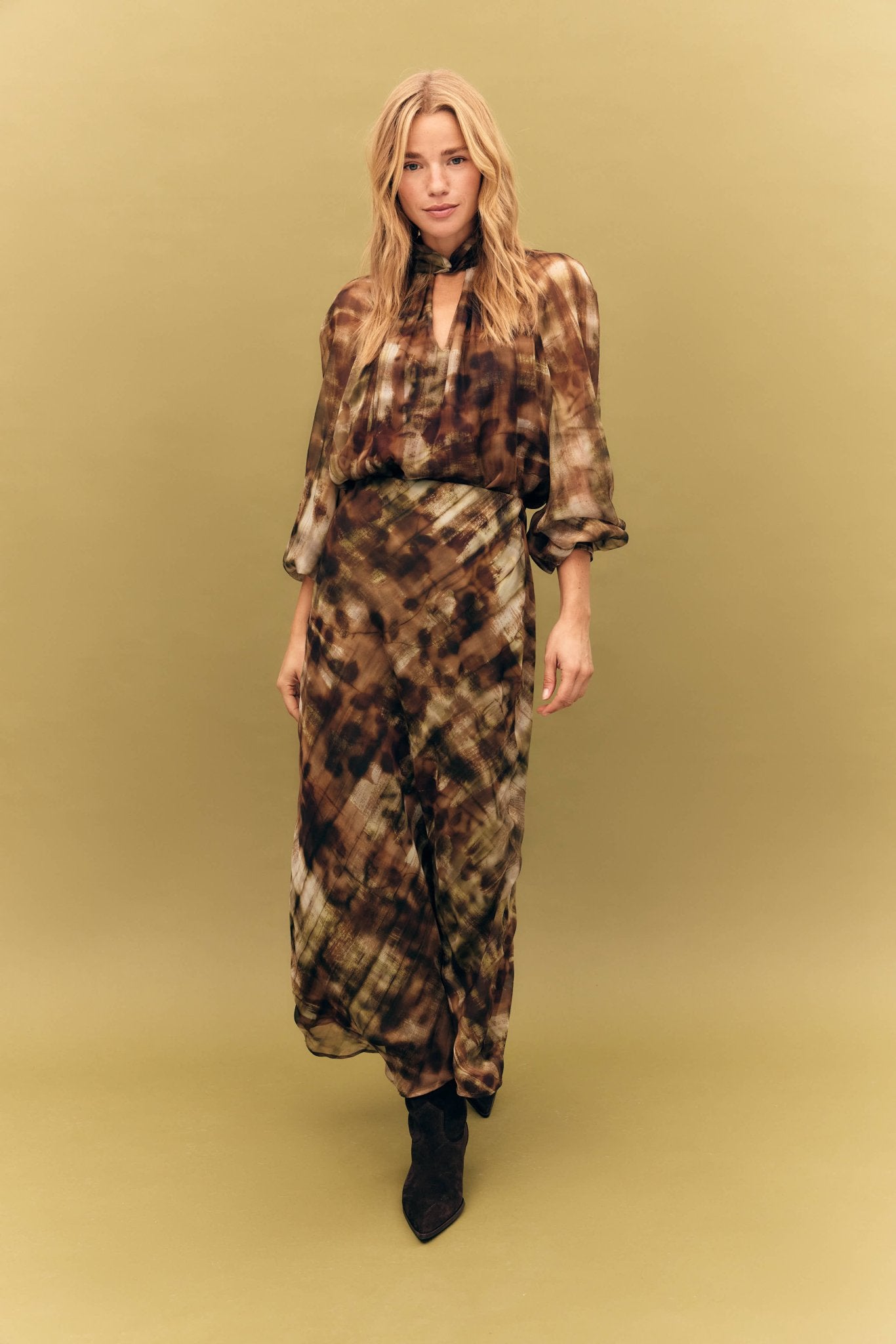 Falda LORICA Estampado Khaki - BIMANI