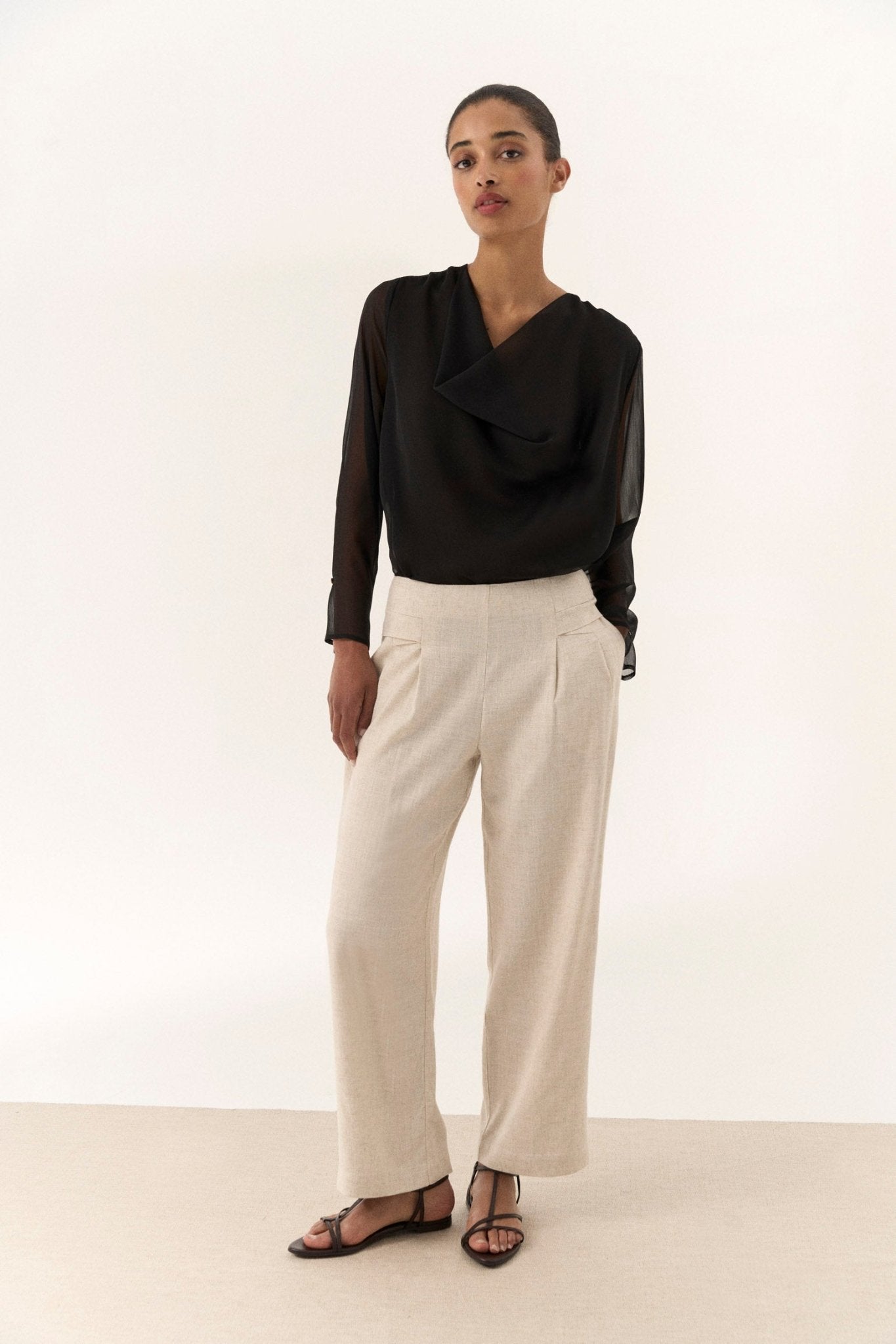 Pantalón AIRA Crema - BIMANI