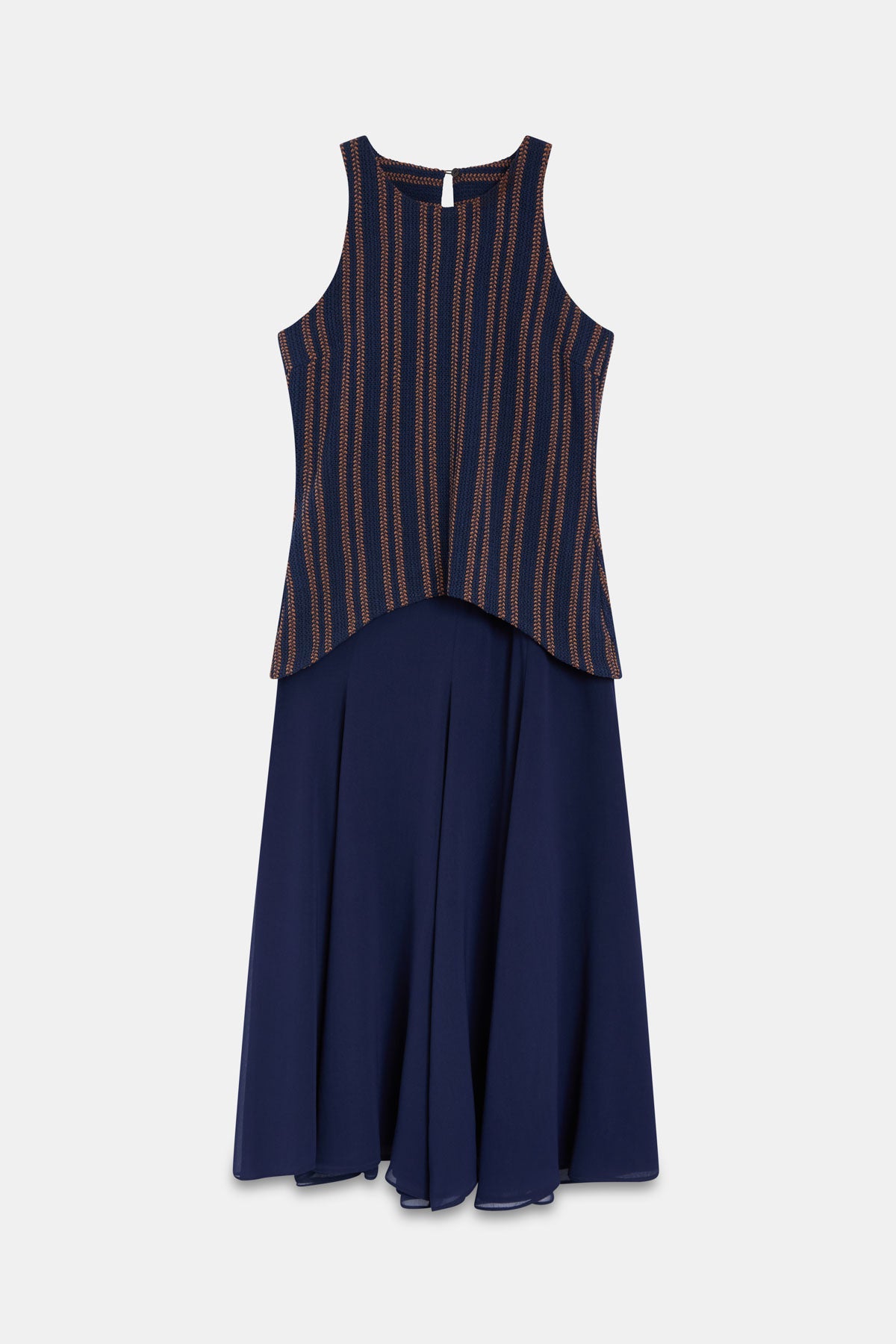 Vestido LUNÉ Rayas Azul - BIMANI
