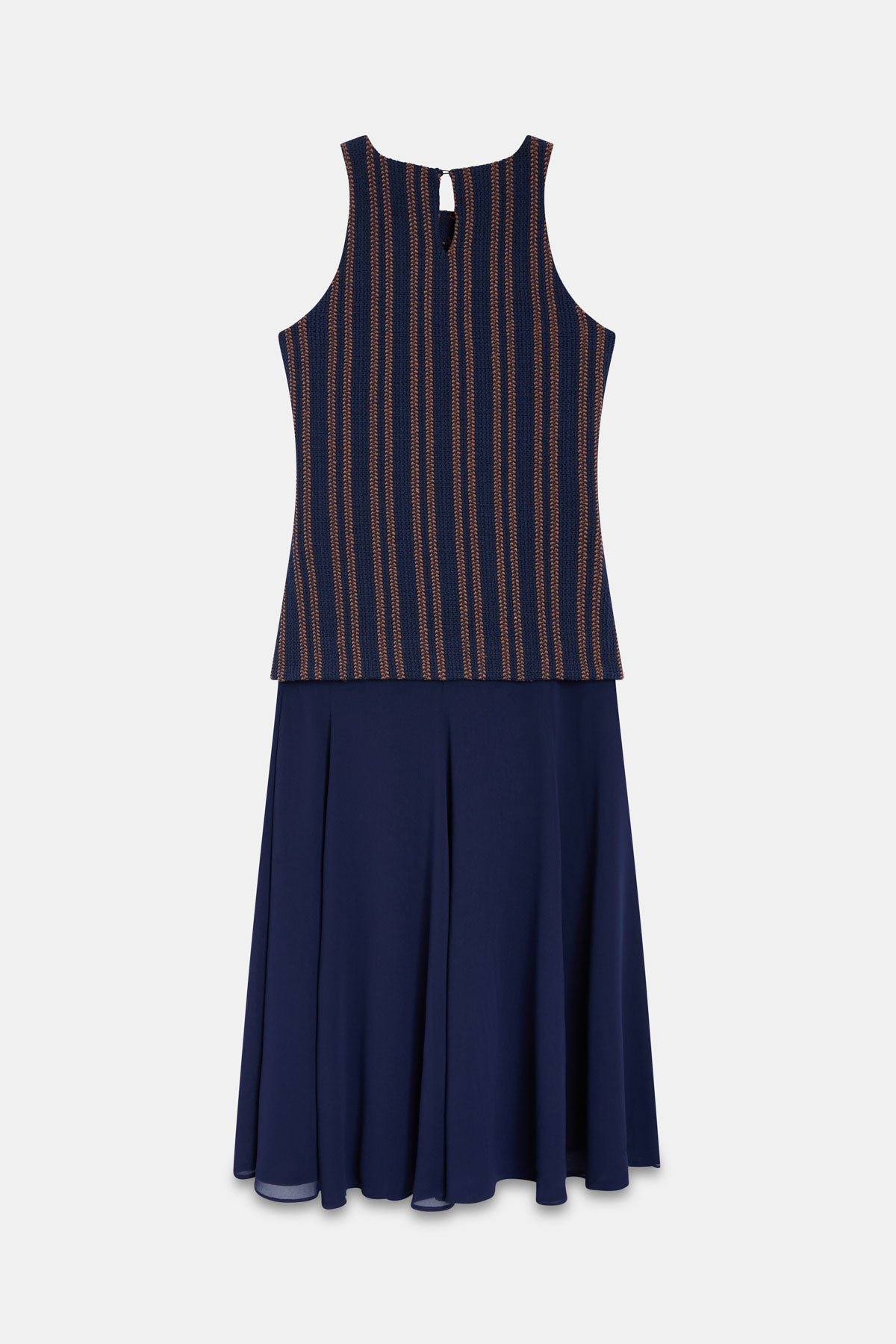 Vestido LUNÉ Rayas Azul - BIMANI