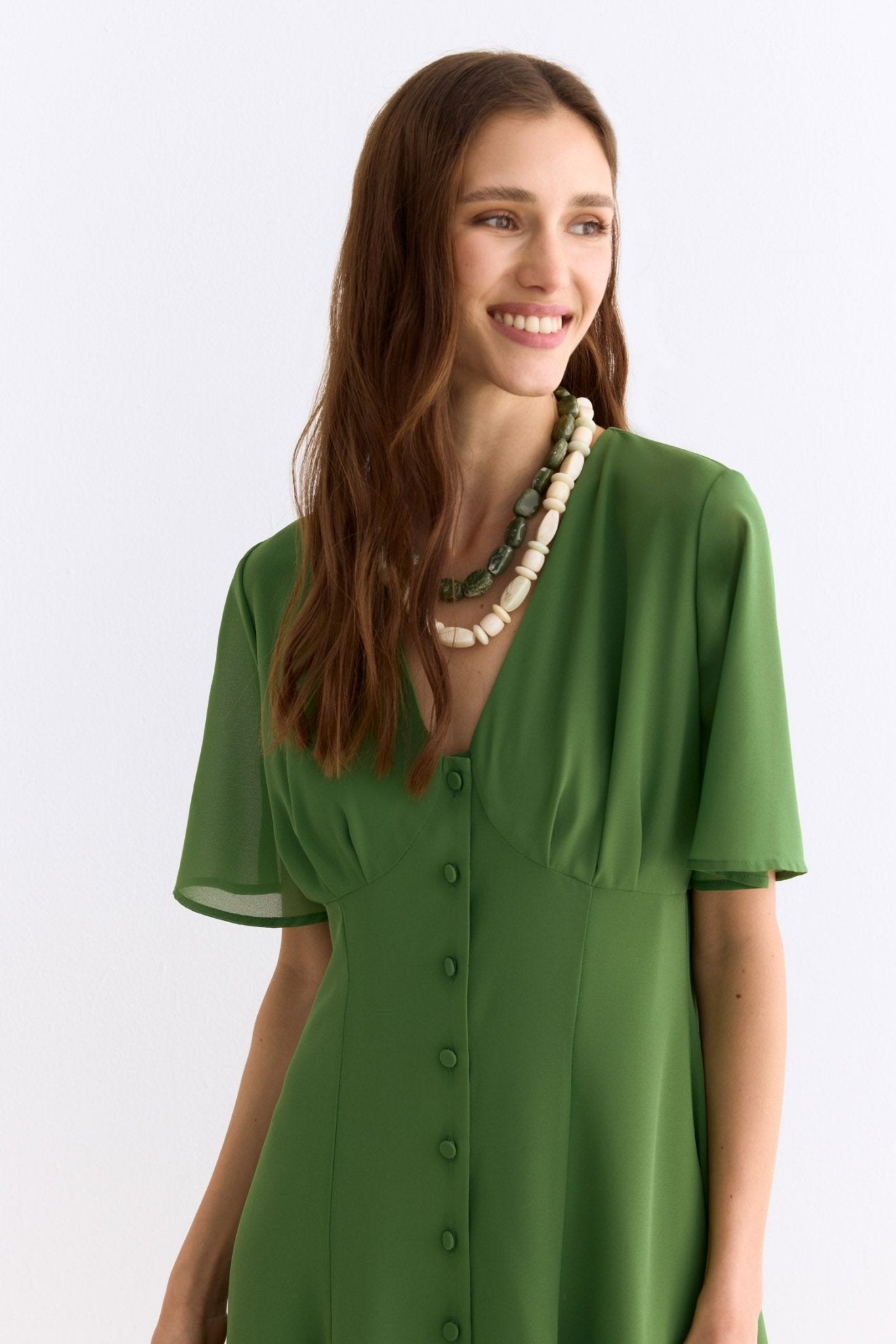 Vestido GINEBRA Green Forest - BIMANI