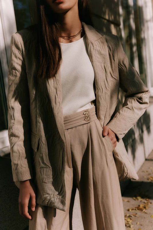 Blazer ANAGA Beige - BIMANI