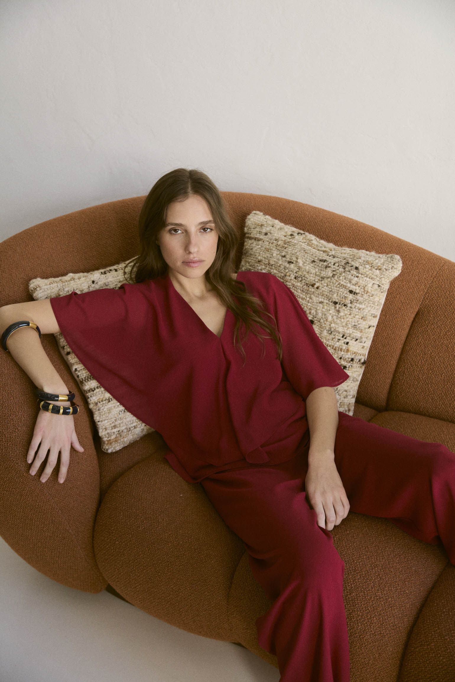 Blusa CENIA Granate Magma - BIMANI