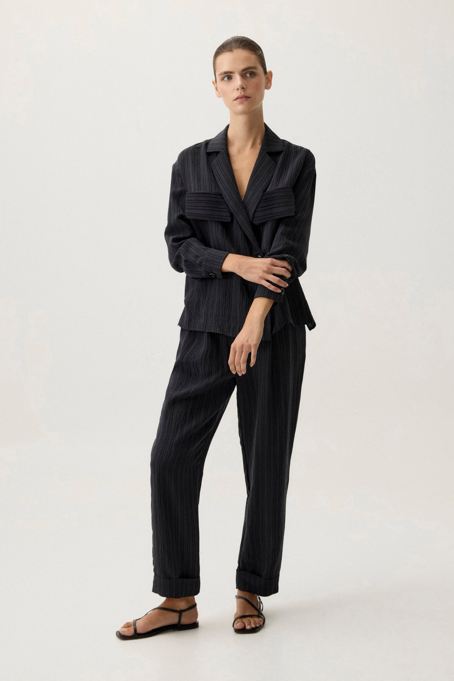CERISE Anthracite Grey Blouse