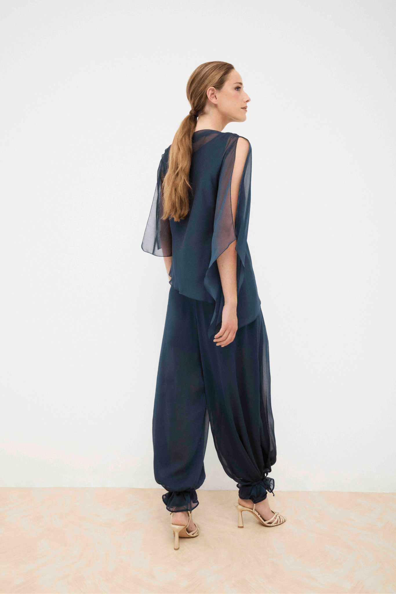 Blusa EMILIA Azul Petróleo - BIMANI