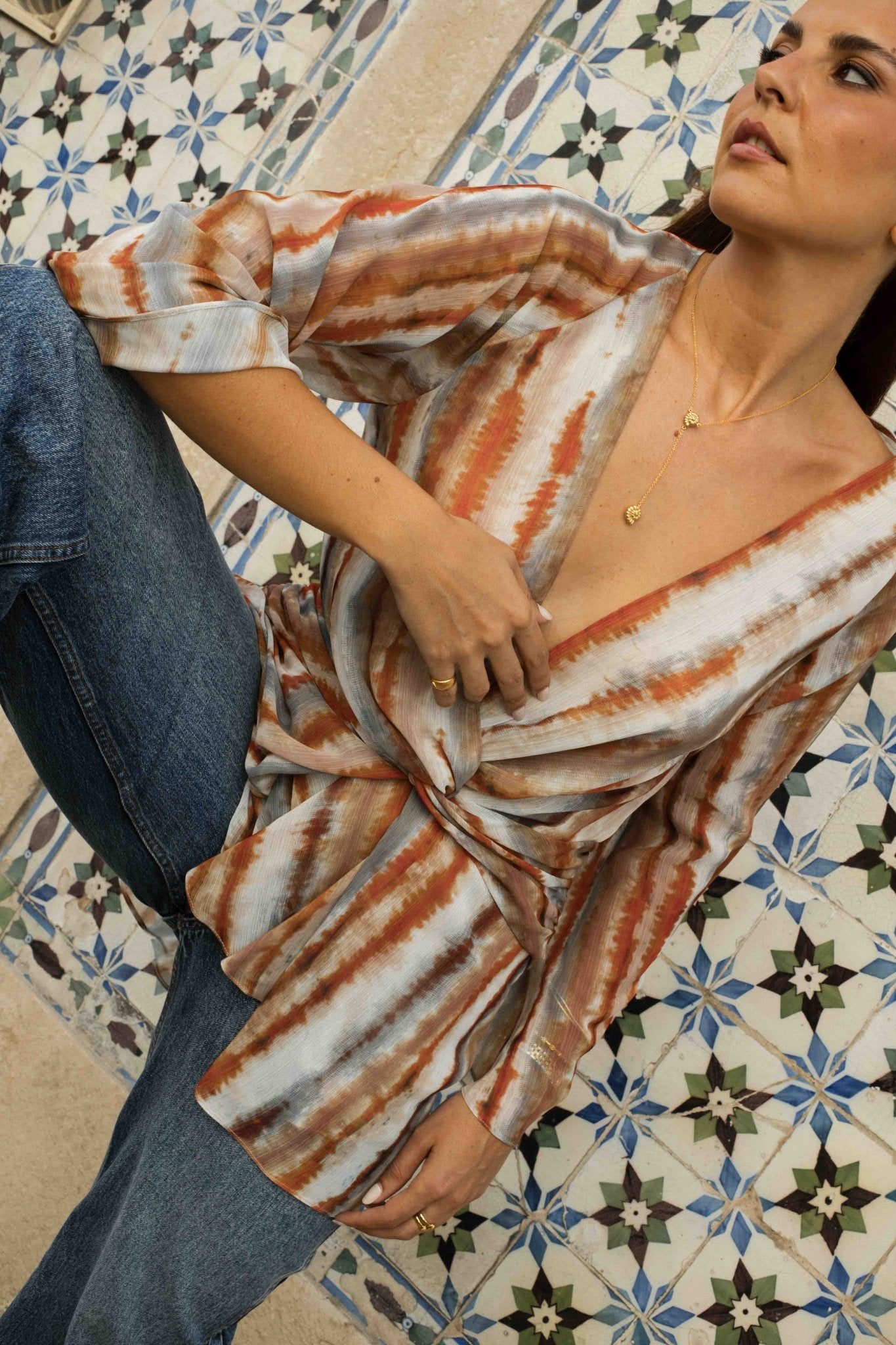Blusa GARDE Estampado Bruma - BIMANI