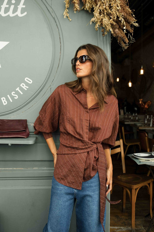 Blusa MAELLE Marrón - BIMANI