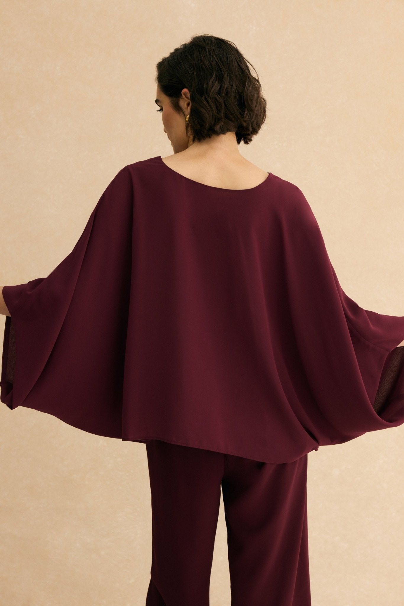 Blusa MARION Burdeos Monastrell - BIMANI