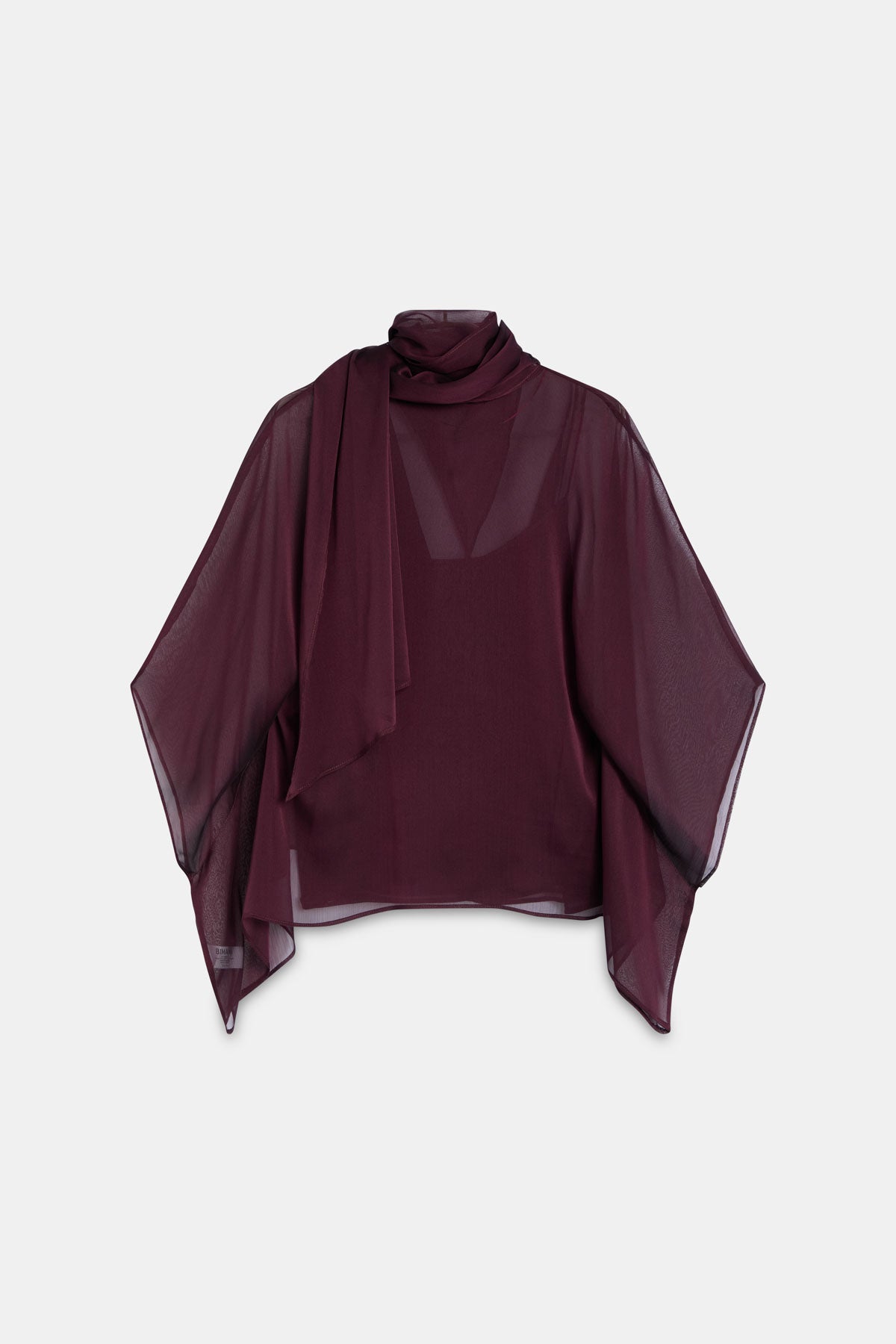 SOLÈNE Eggplant Blouse