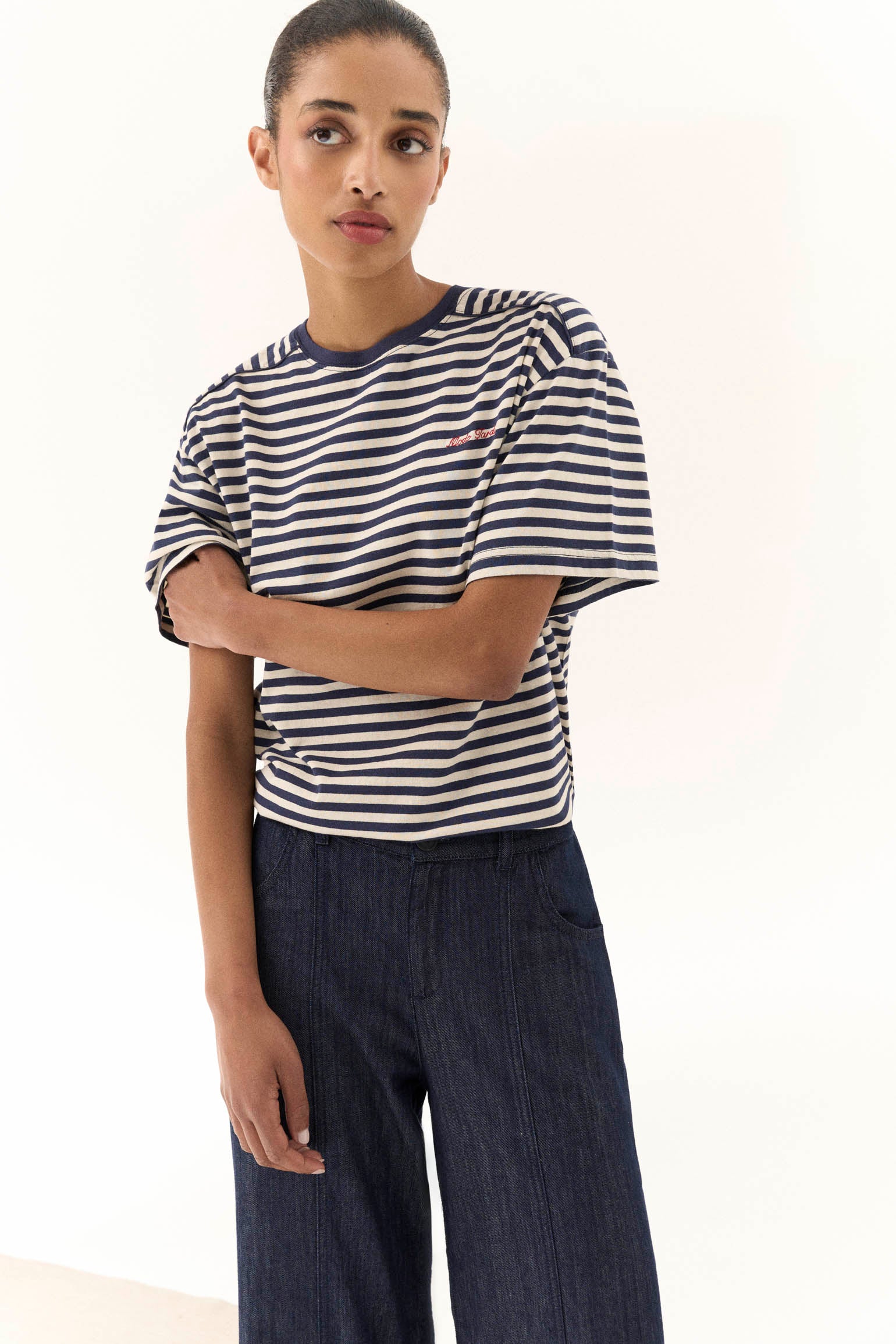 Camiseta TARDEO Rayas Azul - BIMANI