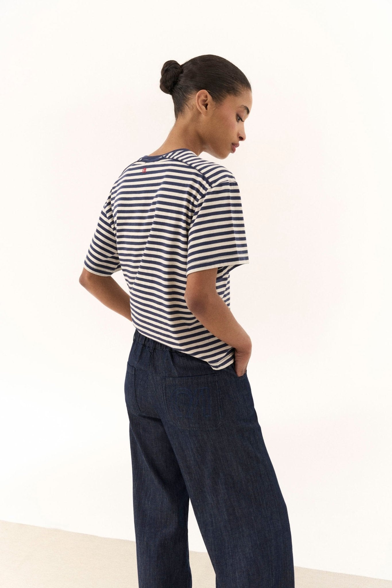 Camiseta TARDEO Rayas Azul - BIMANI
