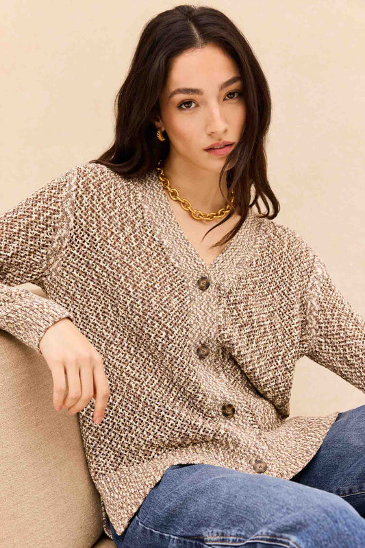 Cardigan MAINE Beige - BIMANI