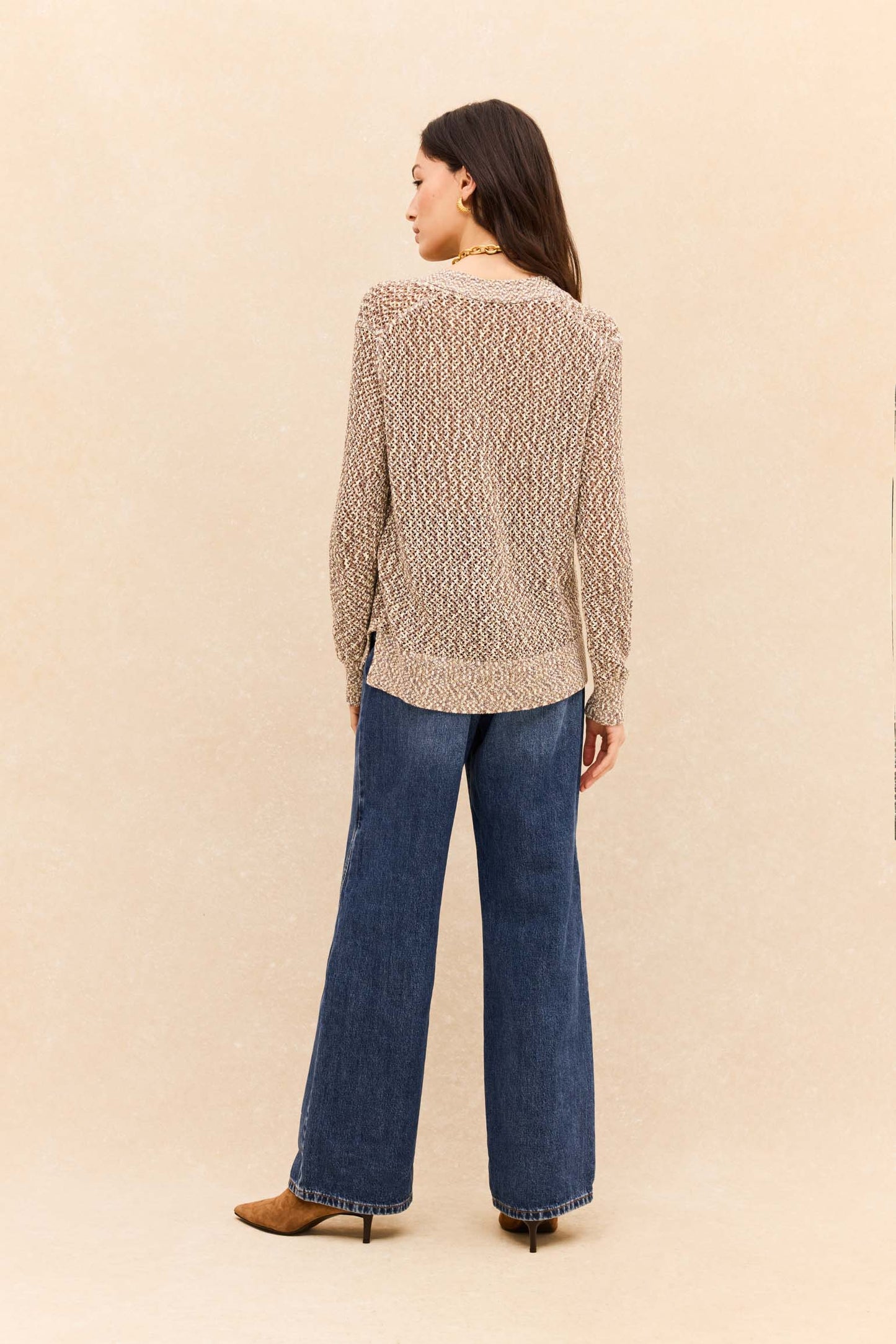 Cardigan MAINE Beige - BIMANI