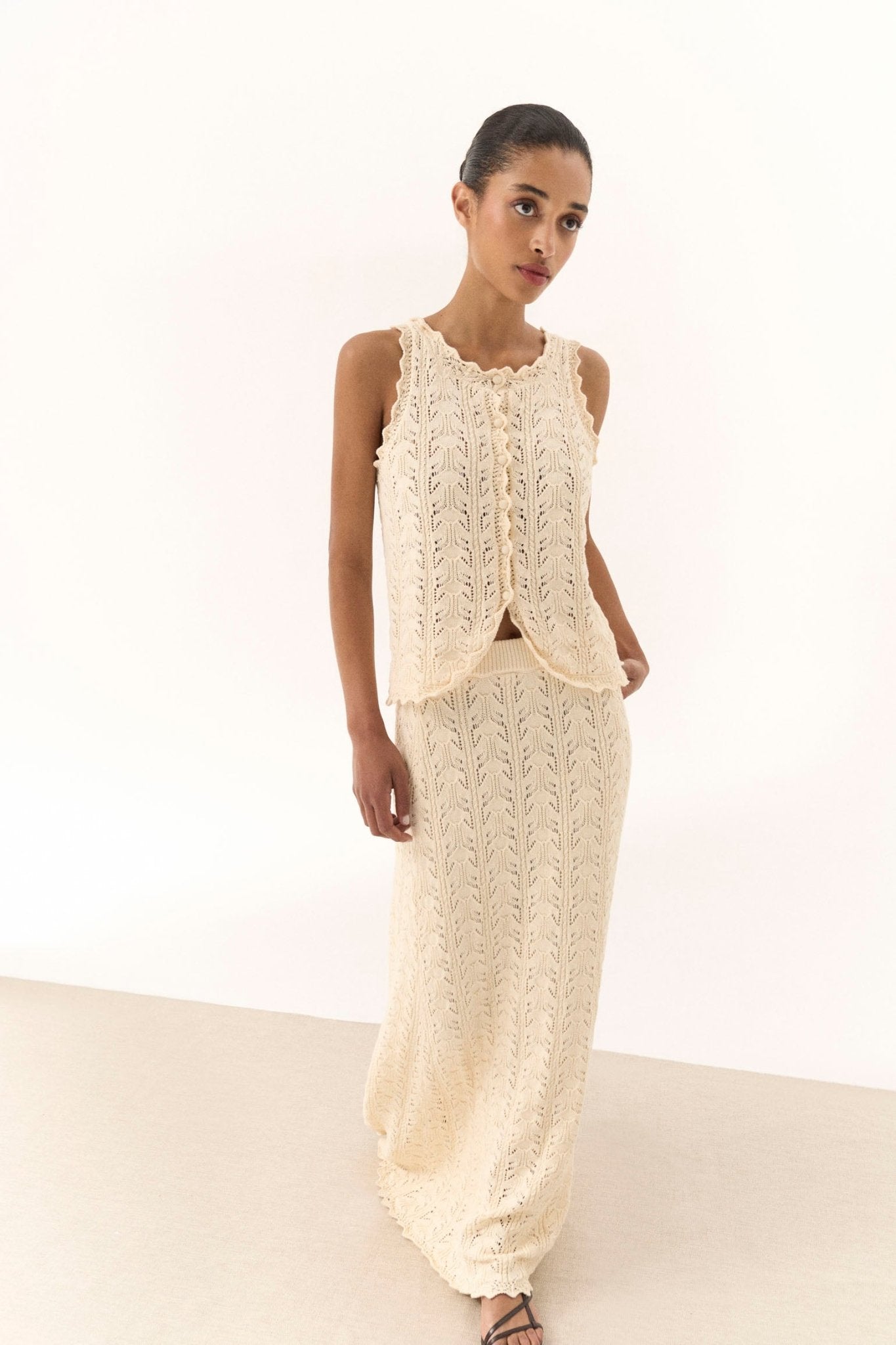 Falda ALINA Crema - BIMANI
