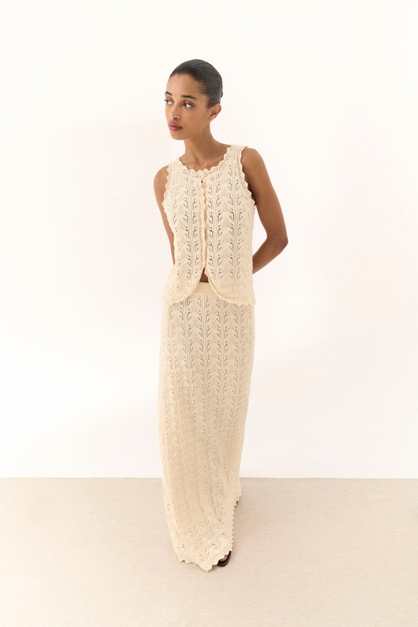 Falda ALINA Crema - BIMANI