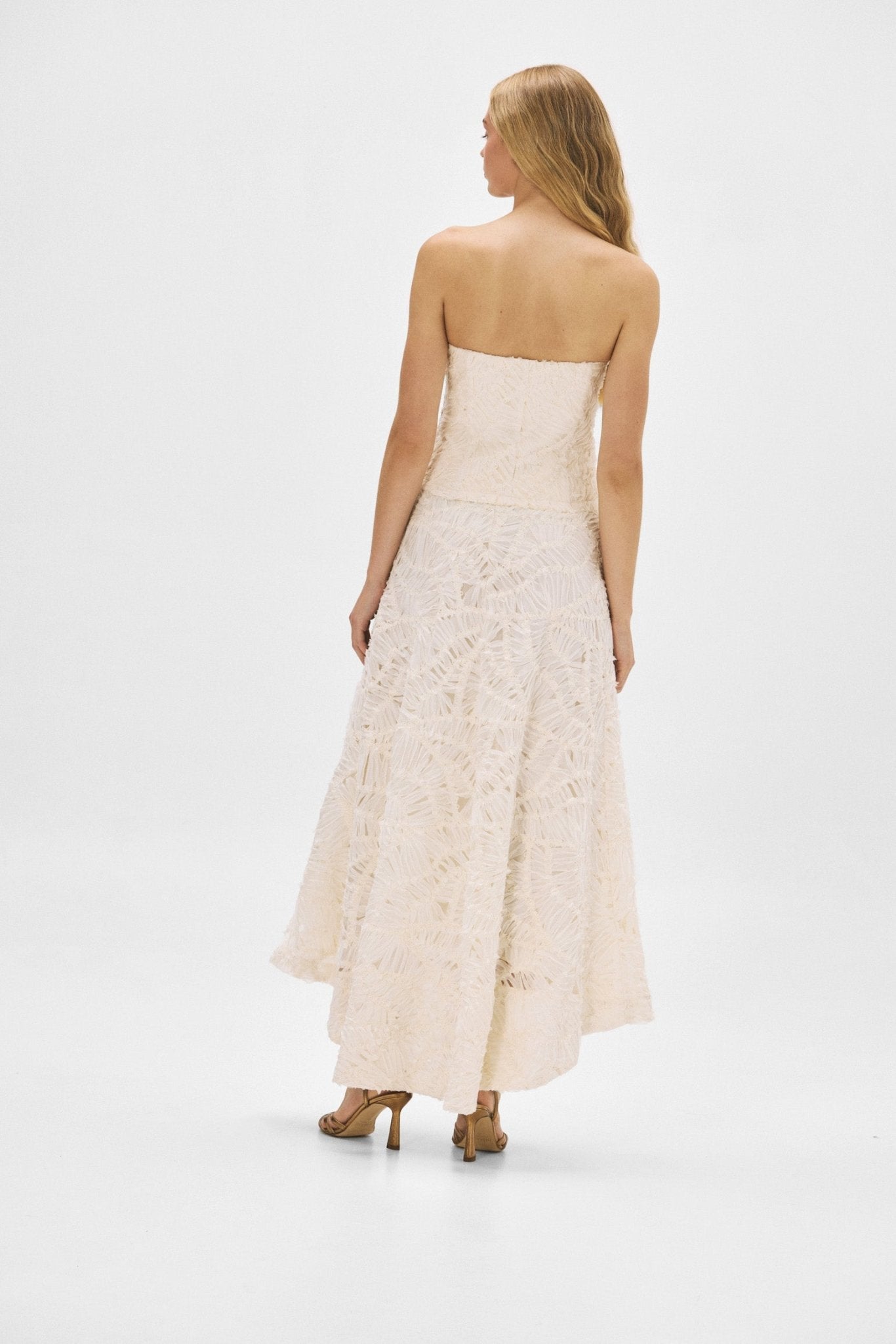 Falda CATHERINE Beige - BIMANI