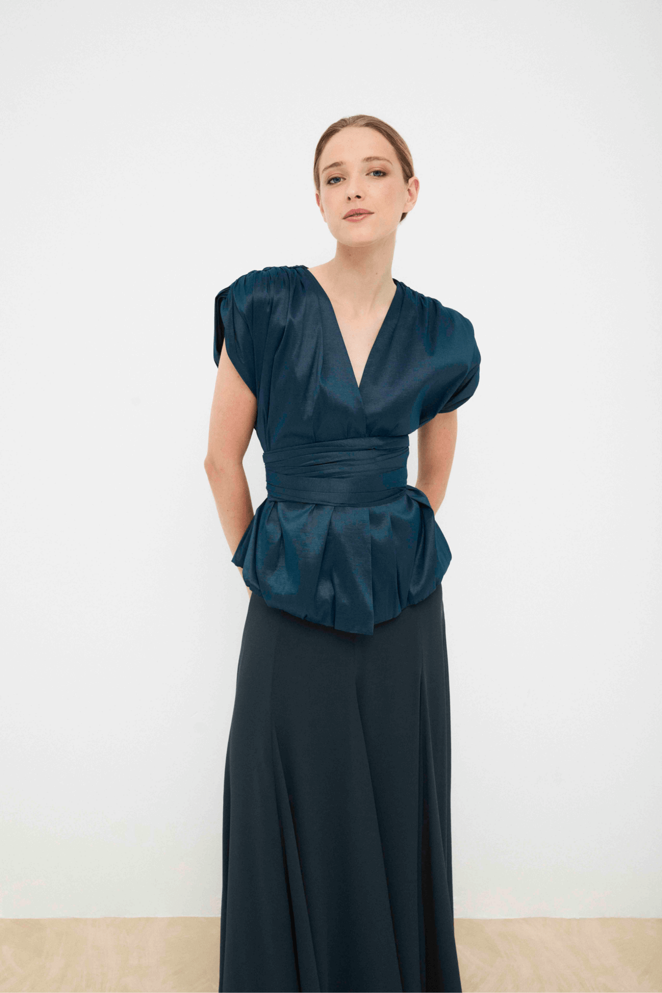 Falda IONE Azul Petróleo - BIMANI