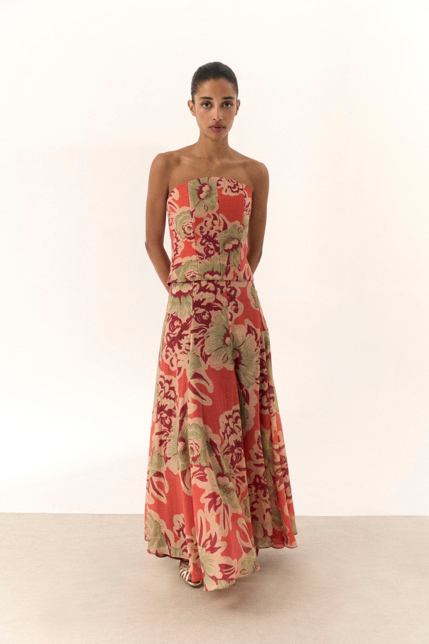 Falda IONE Estampado Melocotón - BIMANI
