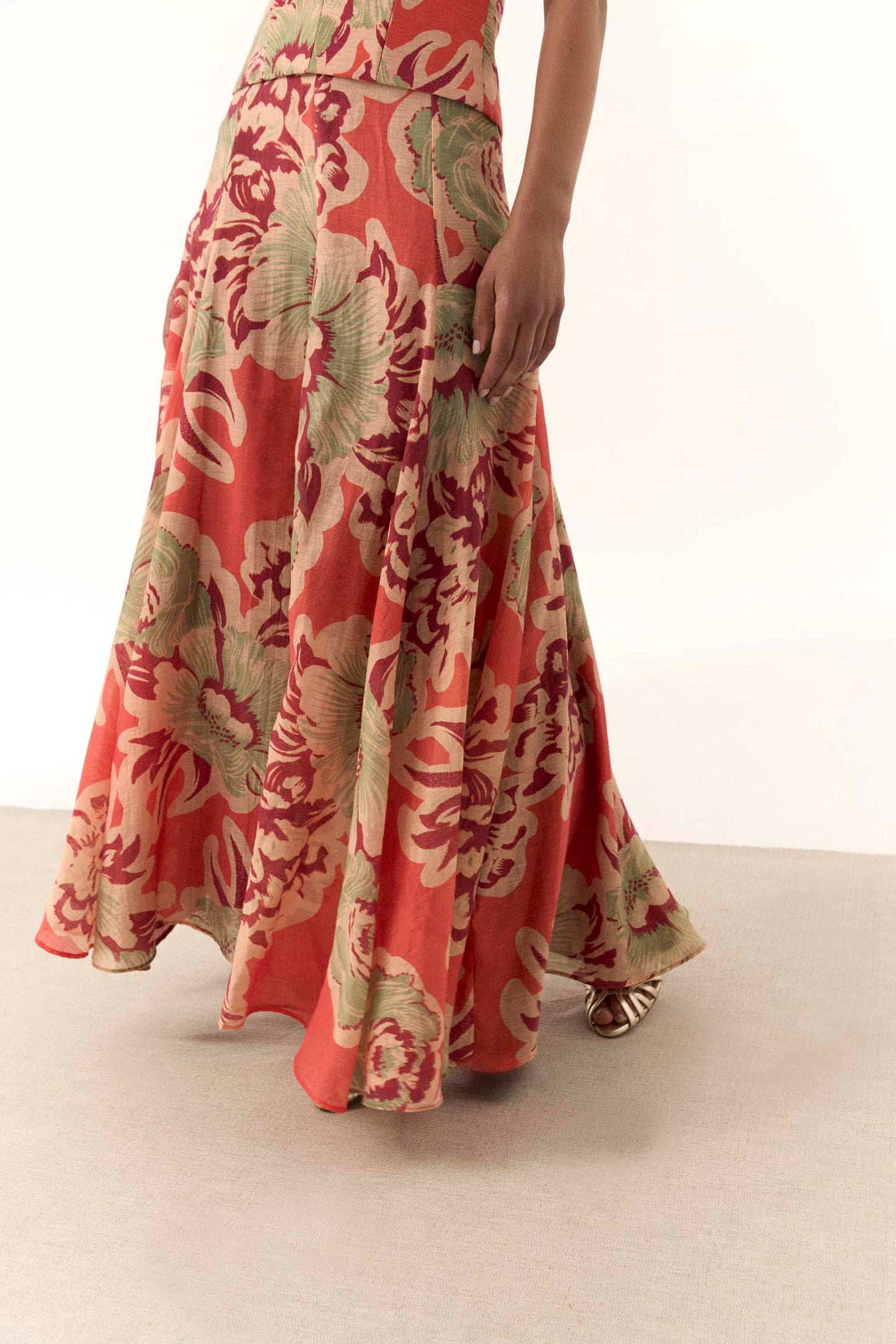 Falda IONE Estampado Melocotón - BIMANI
