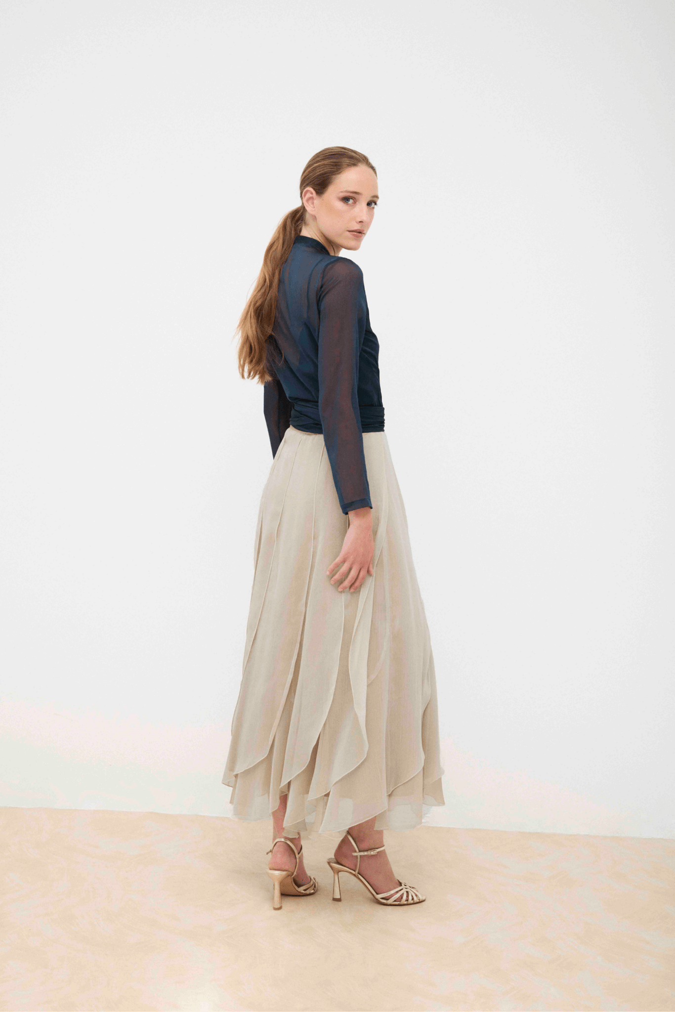 Falda MOONSTONE Champagne - BIMANI