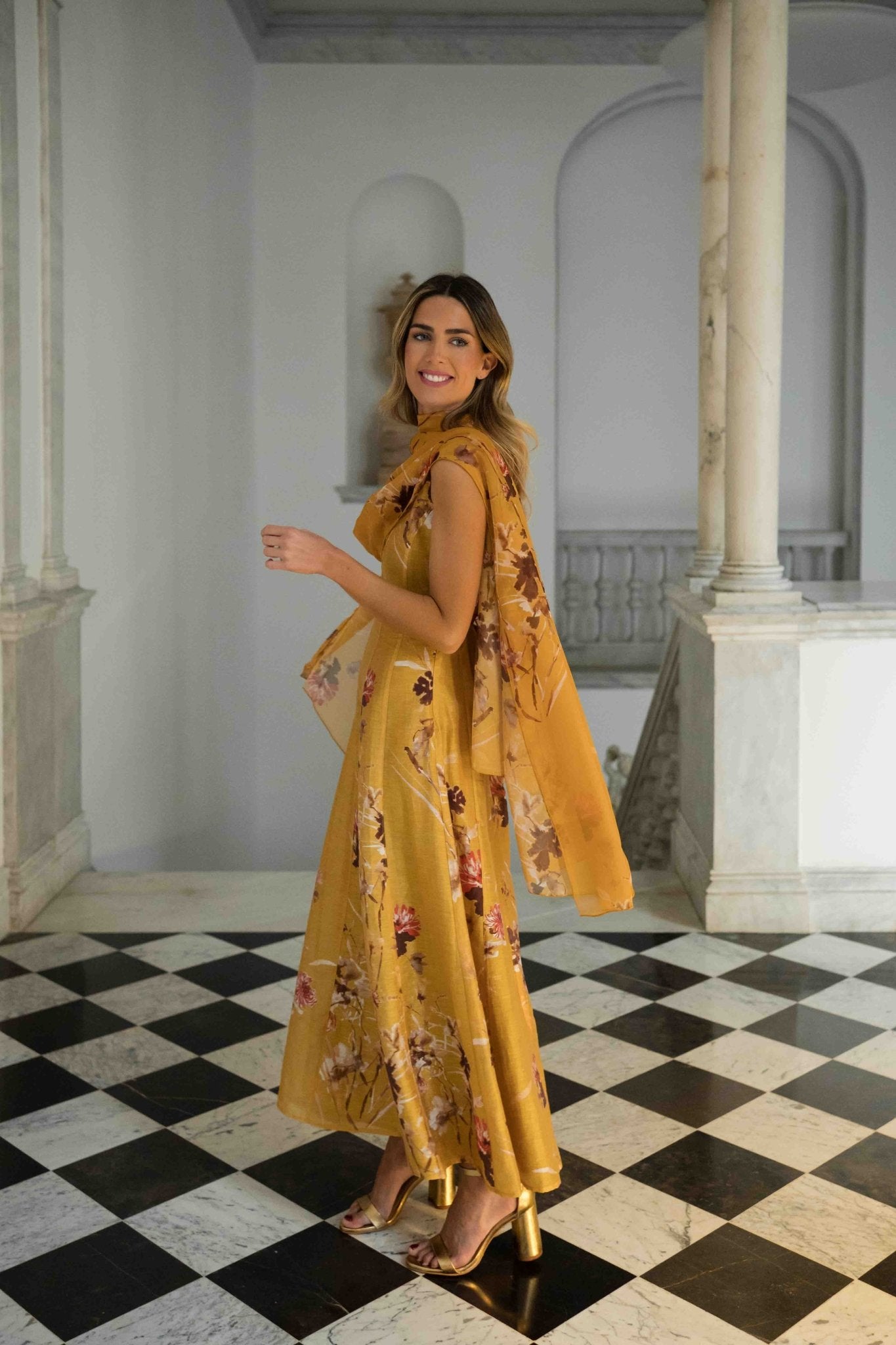 Fular FERIA Estampado Ámbar - BIMANI
