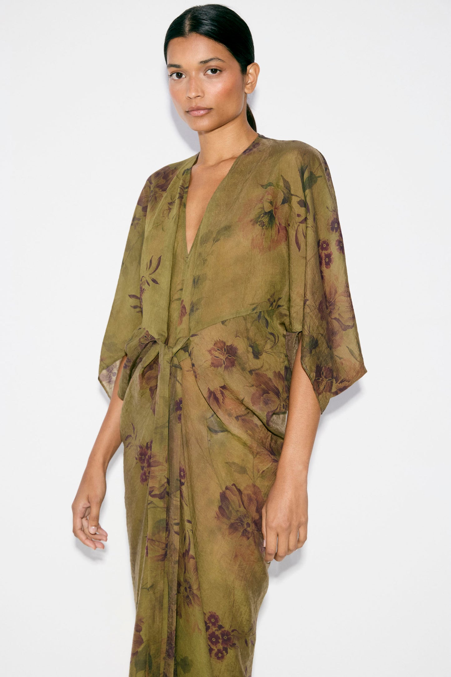 Kaftan GIULIANA Estampado Oliva