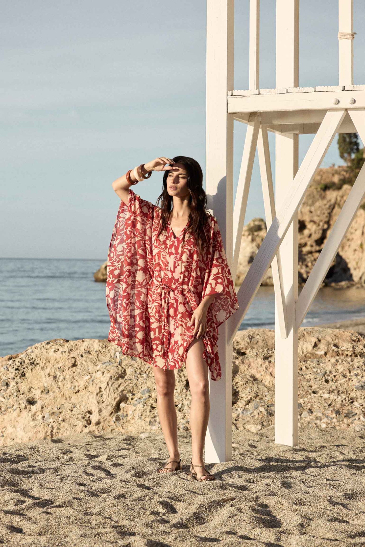 Kaftan LORENZA Print Burnt - BIMANI