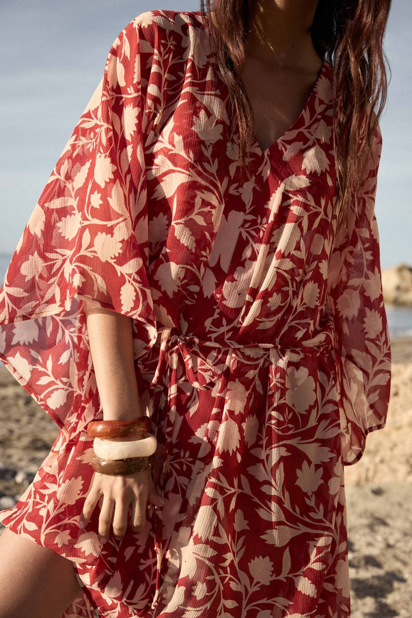 Kaftan LORENZA Print Burnt - BIMANI
