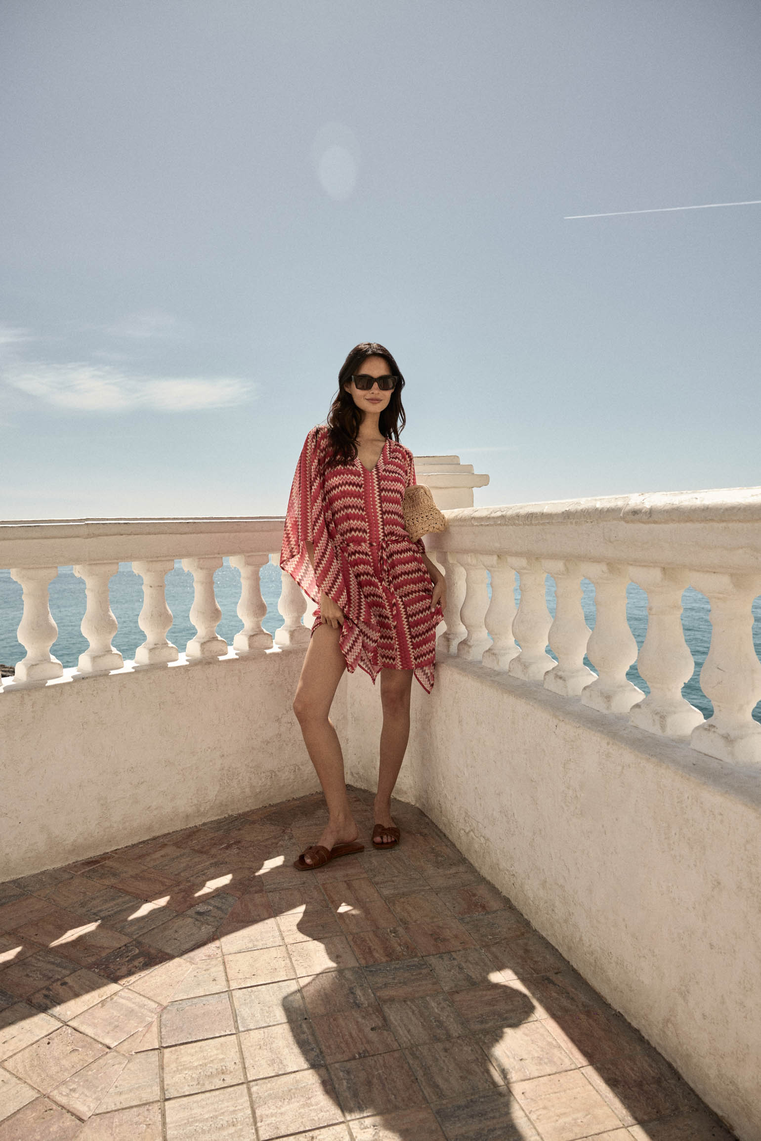 Kaftan LORENZA Print Red - BIMANI