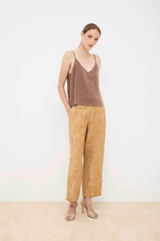 Pantalón ARLETTE Textura Dorada - BIMANI