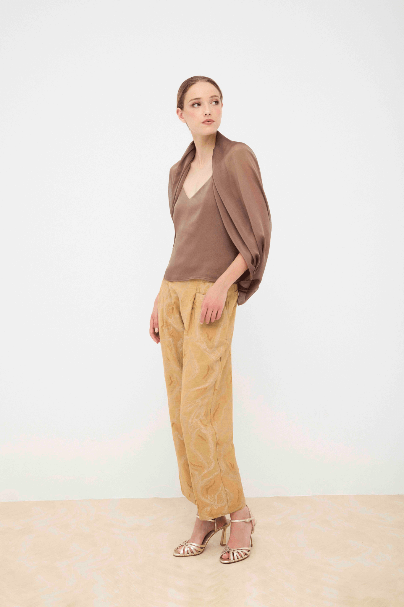 Pantalón ARLETTE Textura Dorada - BIMANI