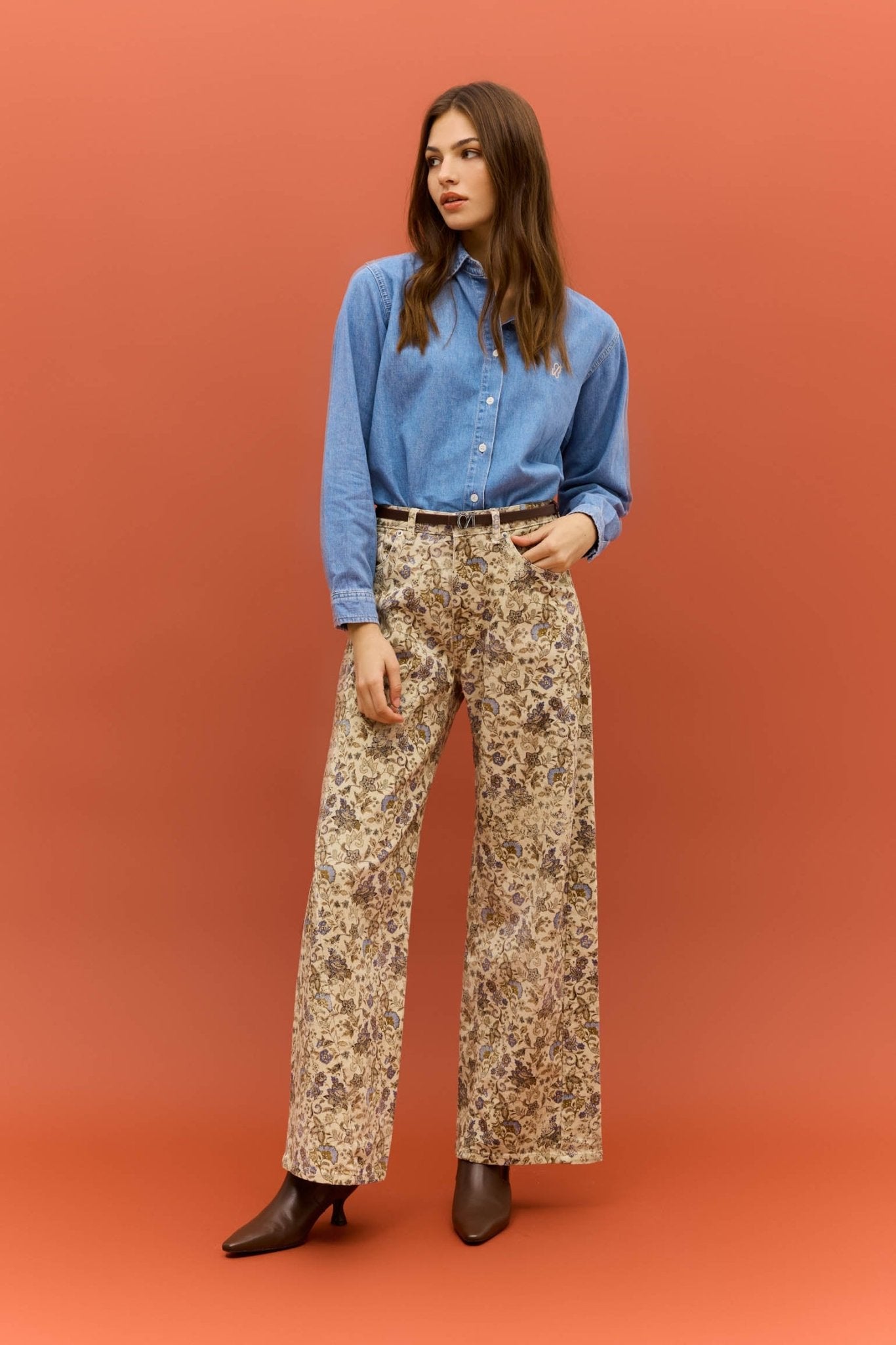 Pantalón BRIGHTON Estampado Camel - BIMANI