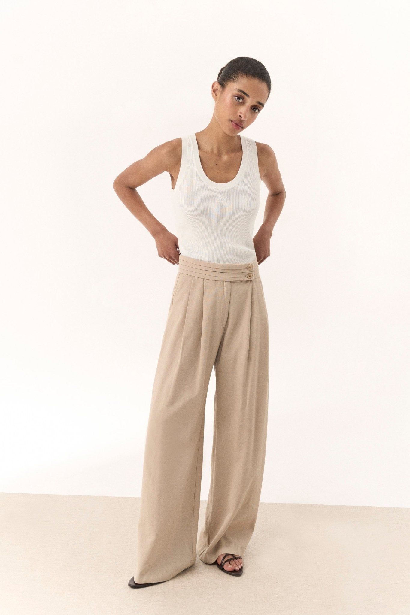 Pantalón EMY Beige - BIMANI
