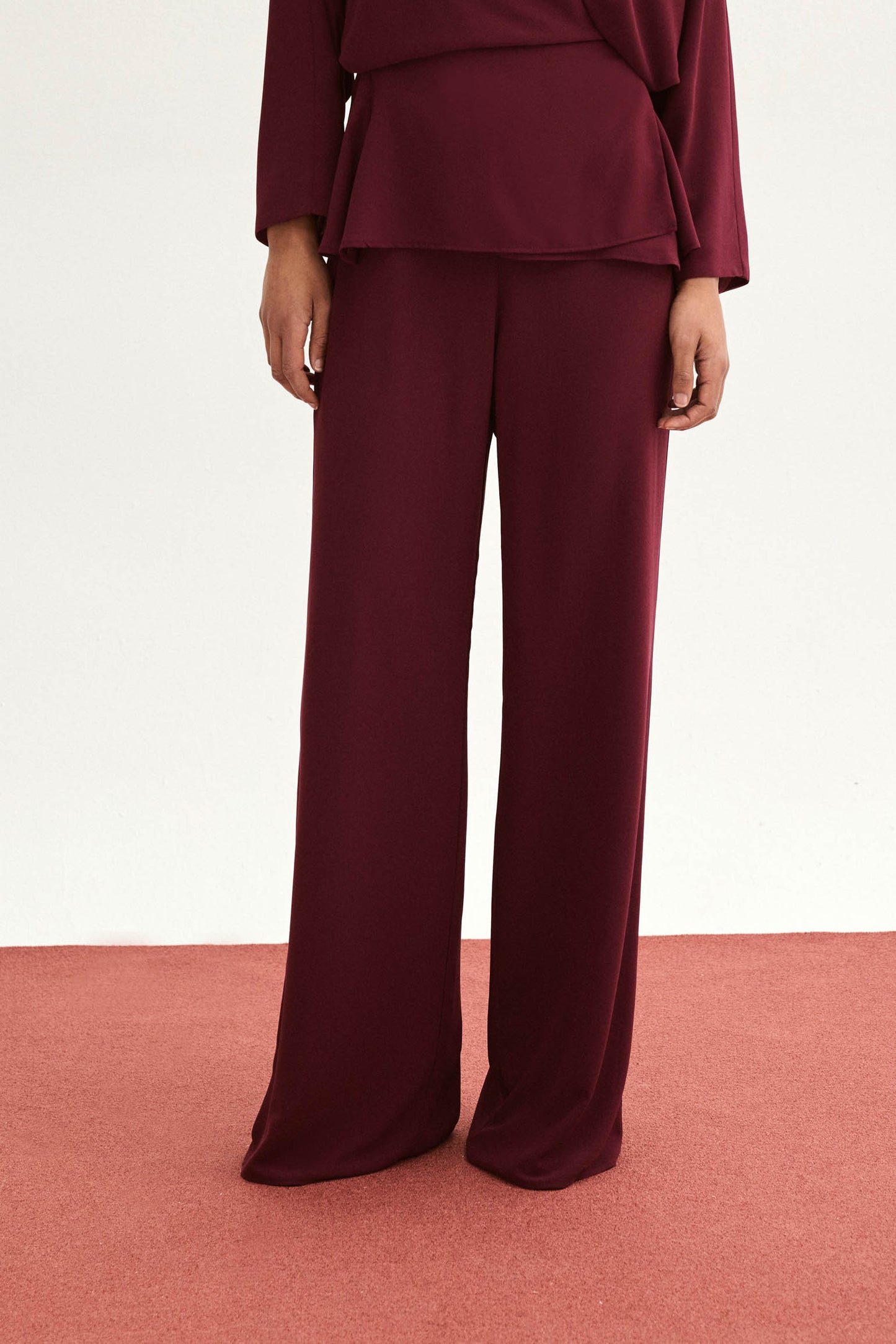 Pantalón OCÉANO Burdeos Monastrell - BIMANI