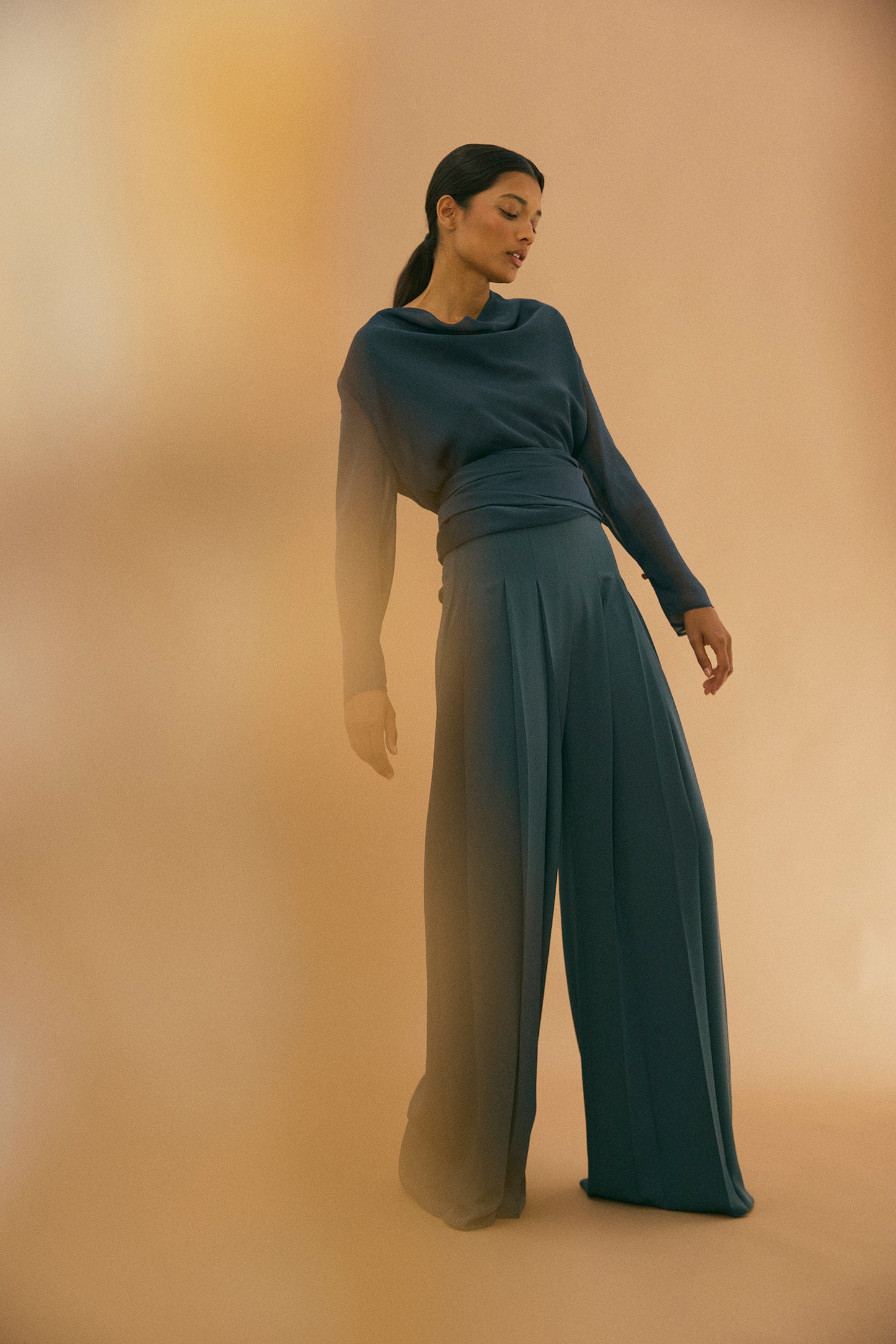 Pantalón SIENNA Azul Petróleo