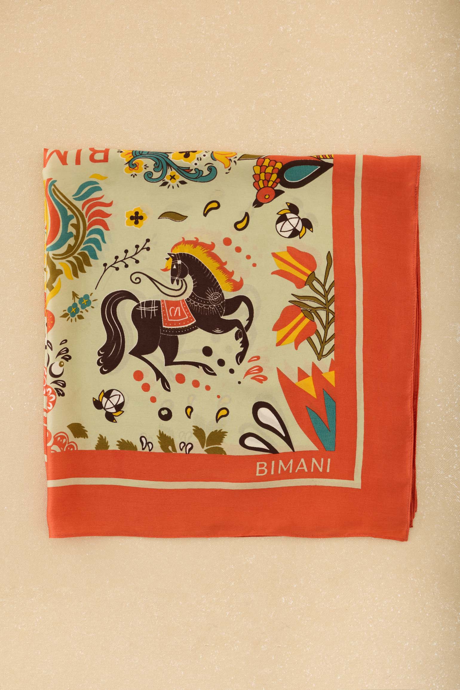 Pañuelo ALHAMBRA Coral - BIMANI