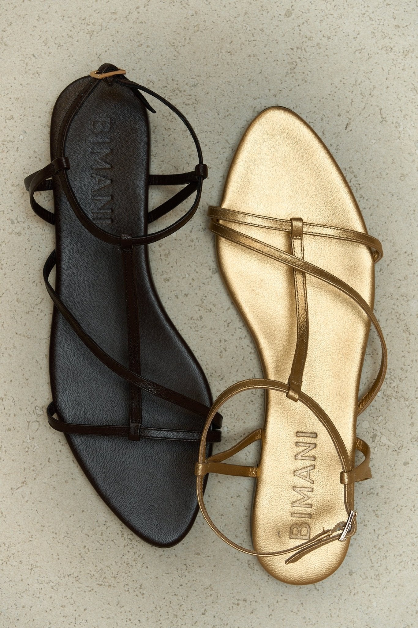 Sandalia MARÍA Oro Vintage - BIMANI